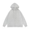 Men's Solid Color Full Zip Hoodie Sweatshirt