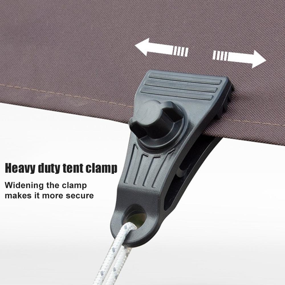 Outdoor Tarp Clips Heavy Duty Lock Grip Clamps Pool Cover Tent Fasteners Holder Windproof for Canopy Awnings Outdoor Camping