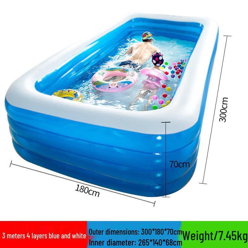 WEZHO Inflatable Children's Swimming Pool