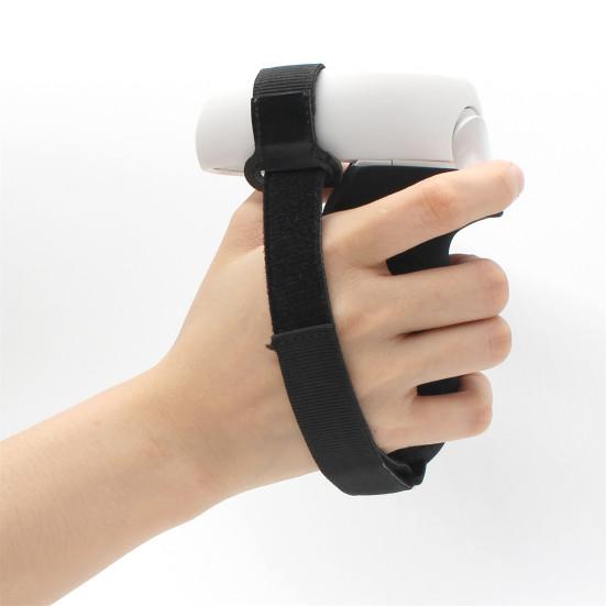 Halvt lukket silikondeksel Justerbar håndleddsstropp for Oculus Quest 2-kontroll