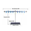 Physics Experiment Tool Educational Aluminum Alloy Lever And Stand For Student Teaching Balance And Torque Concepts