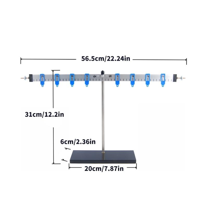 Physics Experiment Tool Educational Aluminum Alloy Lever And Stand For Student Teaching Balance And Torque Concepts