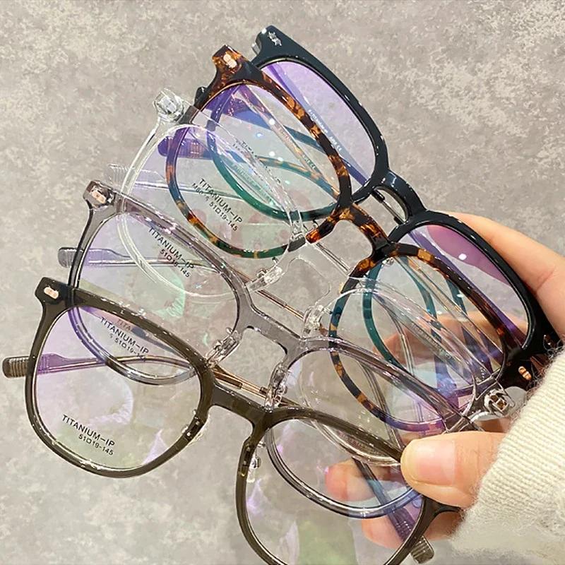 Luxury Oversized Myopia Glasses for Women Men Reading Nearsighted Prescription Diopter 0 To -4.0