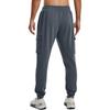Under Armour Solid Color Elastic Waist Drawstring Cuffed Sports Pants Men Pants Gray 1378600-002