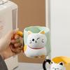Cartoon Coffee Cup 3D Embossed Milk Mug Creative Ceramic Mug  Breakfast Use