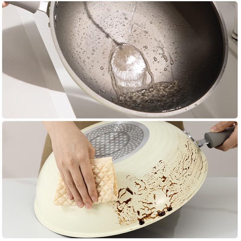 CHUIDAHUANG 32cm Non-stick Flat Bottom Multi-Purpose Wok