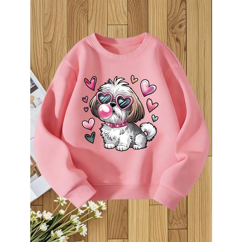 European Size unisex Round Neck Sweatshirt with Fashionable Print, a Versatile Top