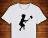 Banksy Boy With Hammer Street Art / T Shirt Unique Design Street Wear Art Urban Graphic Tees Top