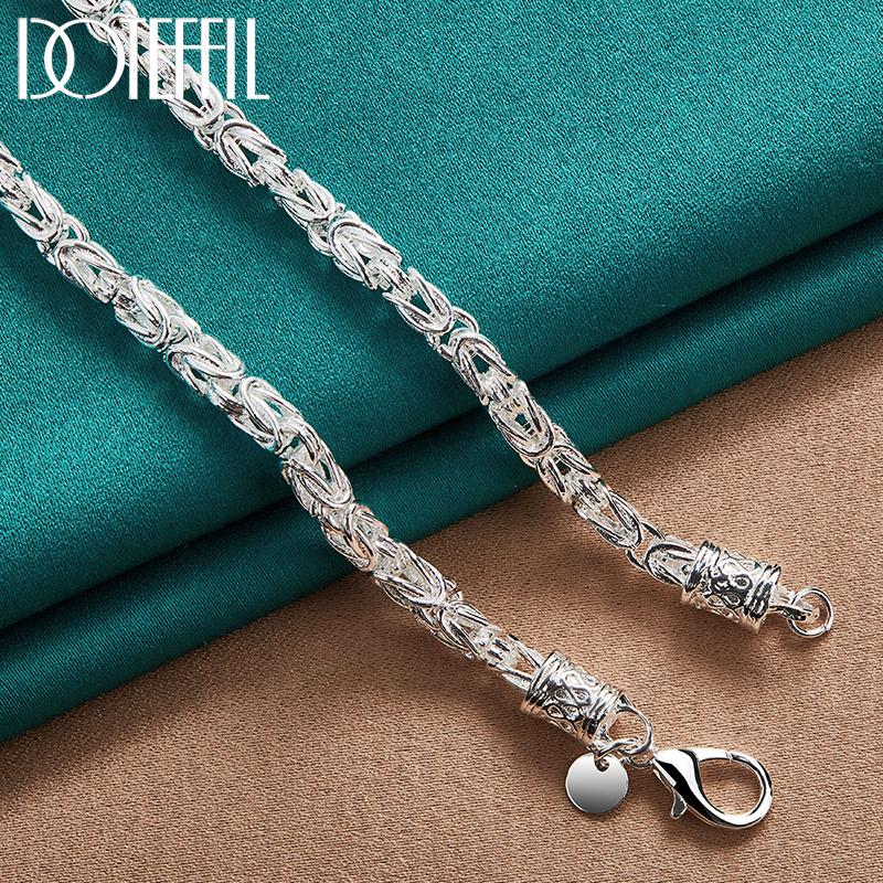 925 Sterling Silver 50cm Necklace Fashion Wedding Jewelry