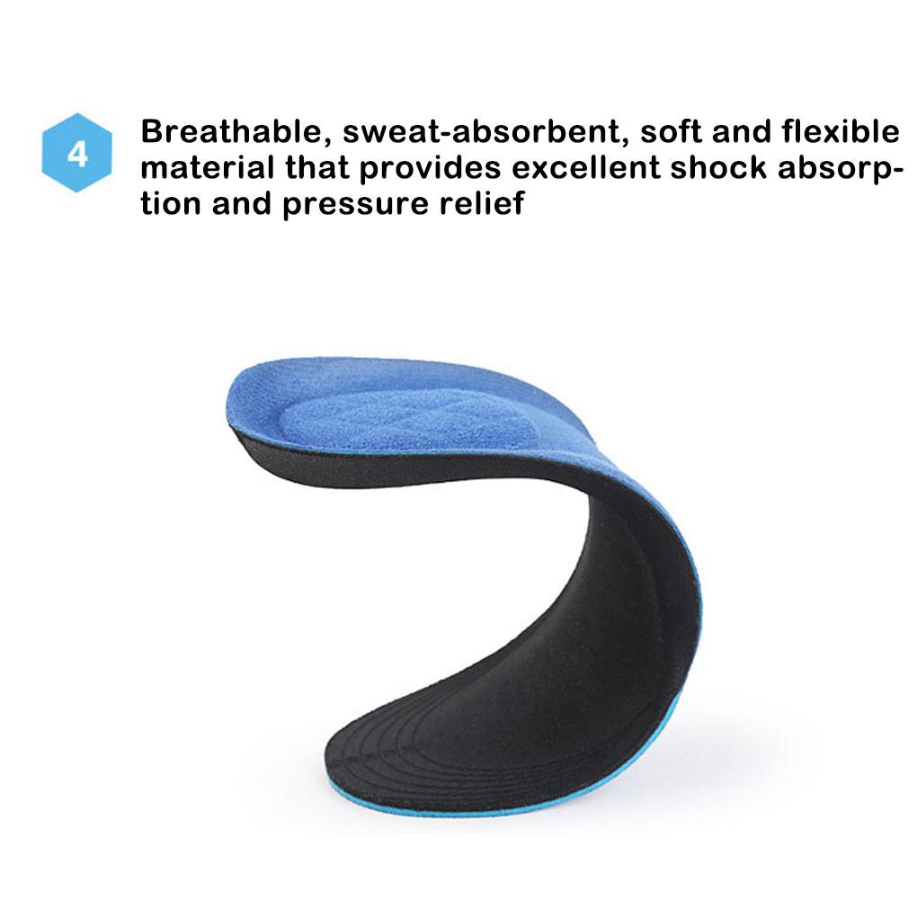 New 1 Pair Silicon Insole Arch Support Flatfoot Correction Feet Care Unisex