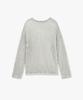 MONGDOL Paper Net See-Through Knit Top Gray Mdkt126Gray