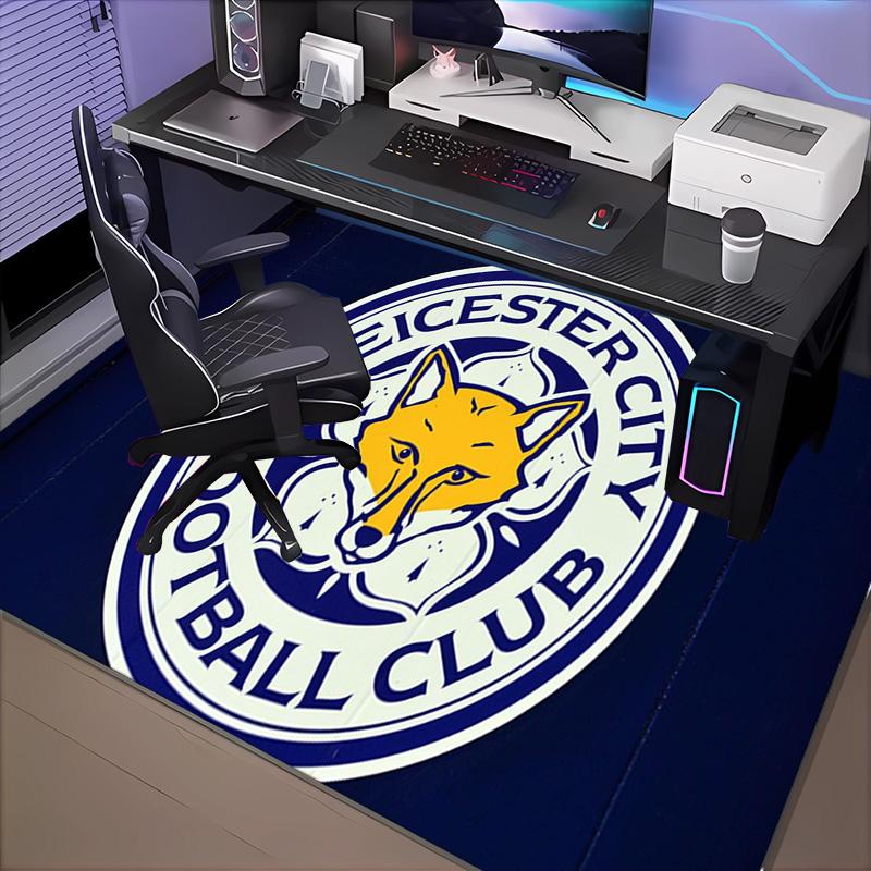 1PC Leicester Football Club Crest Floor Mat for Living Room, Game Rooms, Office, Bedroom, Office Floor Mat Playful Design, Christmas fan gifts