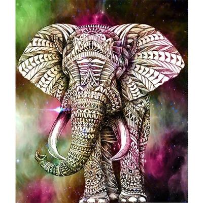 Pictura cu diamant 5D DIY, cu punct de cruce, elefant, imagine cu animale, broderie cu diamant, pictura cu diamant, pictura pentru decorarea casei