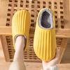 Waterproof Non-Slip Cotton Slippers for Outdoor & Indoor Use, Unisex, Warm for Autumn & Winter.