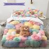 Loopy Pattern Bedding Quilt Set Quilt Cover Pillowcase Home Decoration Birthday Gift (1 * Duvet Cover + 2 * Pillowcase, Without Core)