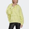 Adidas Originals Trefoil Sports Hooded Pullover Long Sleeve Sweatshirt Women Sweatshirt Lemon-Yellow HC5435