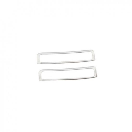 For Hyundai Tucson 2022-2024 Silver Steel A Pillar Vent Air Outlet Frame Trim