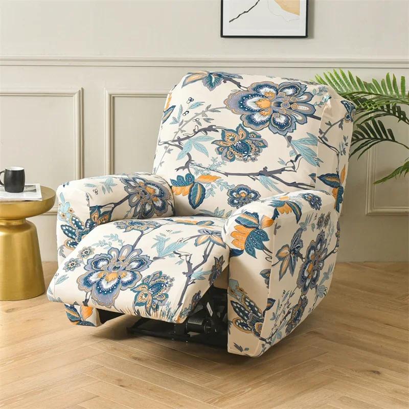 1 2 3 Seater Recliner Sofa Cover Stretch  Chair Cover Elastic Sofa Slipcovers for Living Room Armchair Furniture Covers