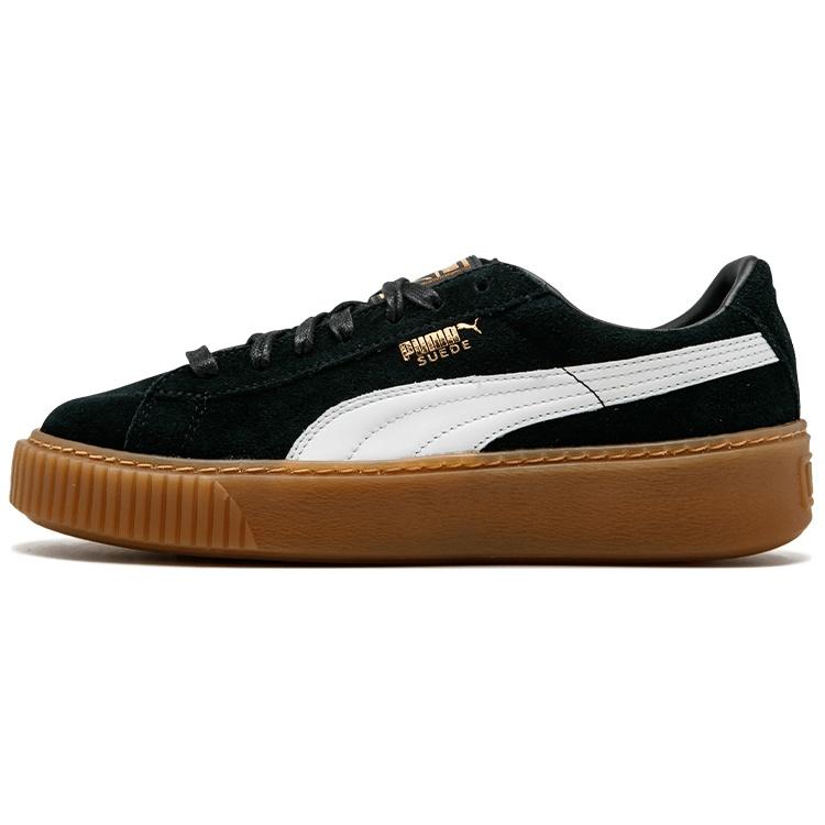 (WMNS) PUMA Suede Platform Black Gum Women s 363559-02 EU 37