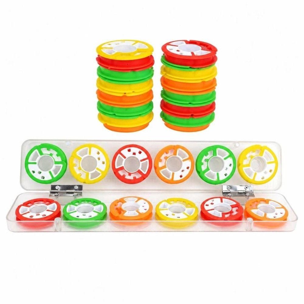 2 Boxes 8/12 Axis Fishing Line Storage Spool Fishing Line Winding Board  Tackle Accessories