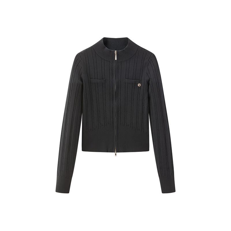 

Peacebird Women s Double-Zip Knit Cardigan S