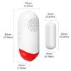 Door Window Alarm Home Security Wireless Magnetic Sensor Anti-Theft Alarm Sound and Light Smart