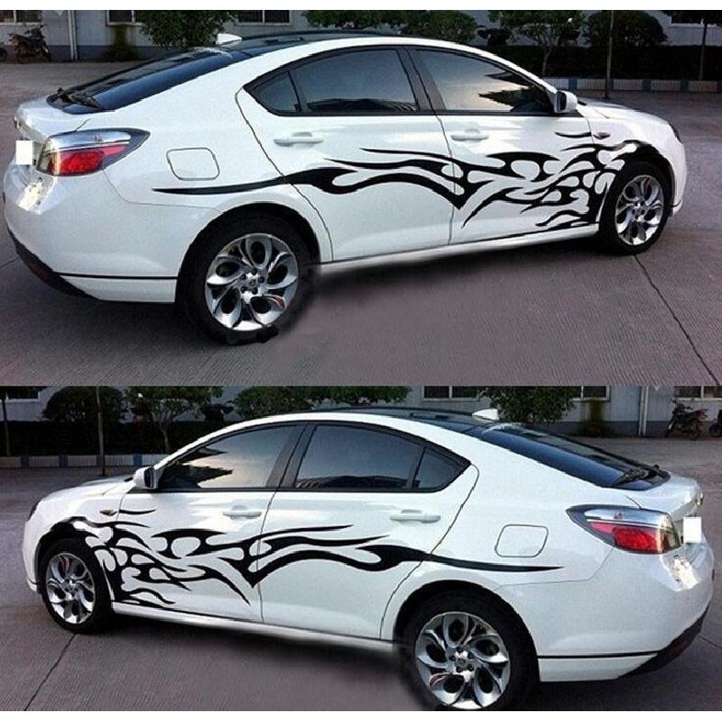 Car Sticker With Flame Totem (Right)