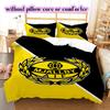 Mjällby AIF football Pattern Bedding,Quilt Set Quilt Cover Pillowcase Home Birthday Gift (1*duvet cover+2*pillowcase,without core)