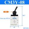 AirTAC CM3V05 CM3V06 CM3V08 CM3Y05 CM3Y06 CM3Y08 3/2 Way Vertical Lever Type Air Pneumatic External Control Mechanical Valve