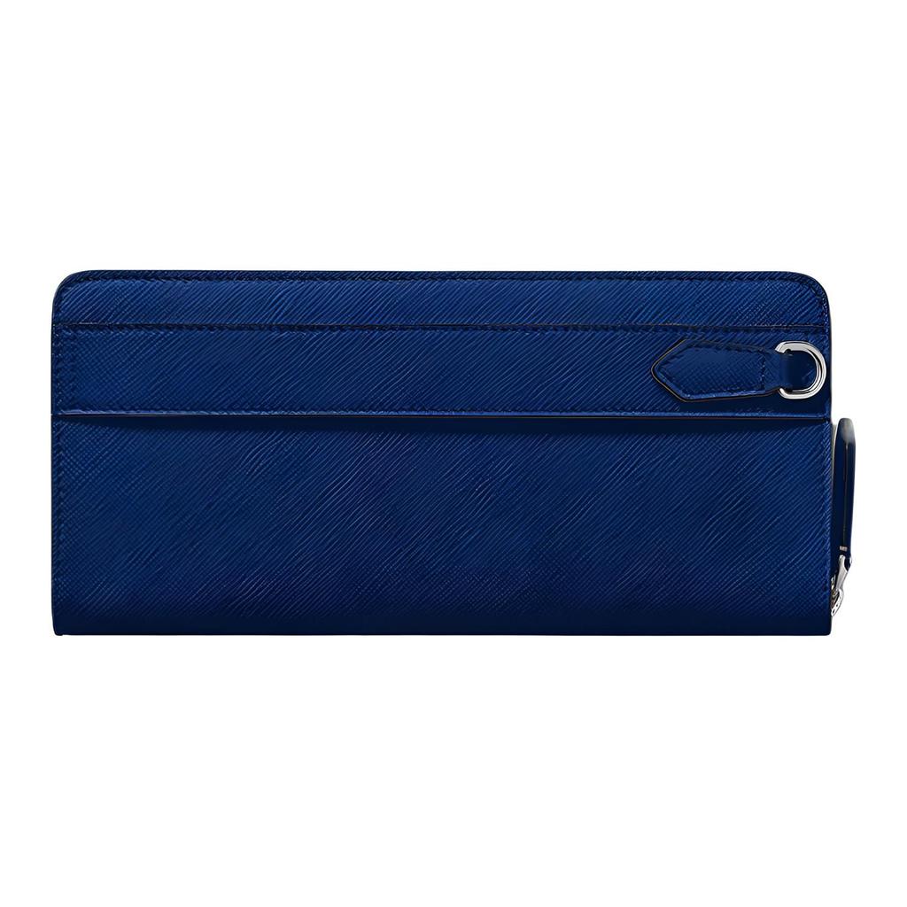 Montblanc Meisterstück Hexagonal White Star Logo Zipper Phone Pouch Men phone pouch Midnight-Blue 130819