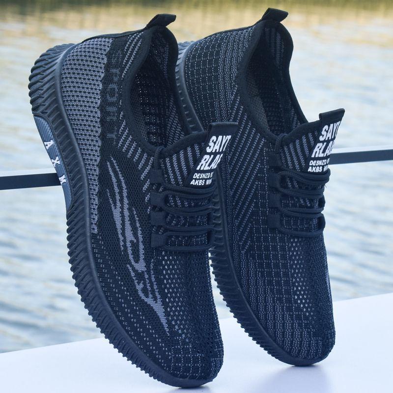 Jarní prodyšné pánské síťované vycházkové boty Old Beijing pro střední a starší věk