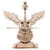 DIY 3D Wooden Puzzle Miniature Building Kit Angel's Instrument Cello Jigsaw Puzzle With Music for Children Birthday Gifts