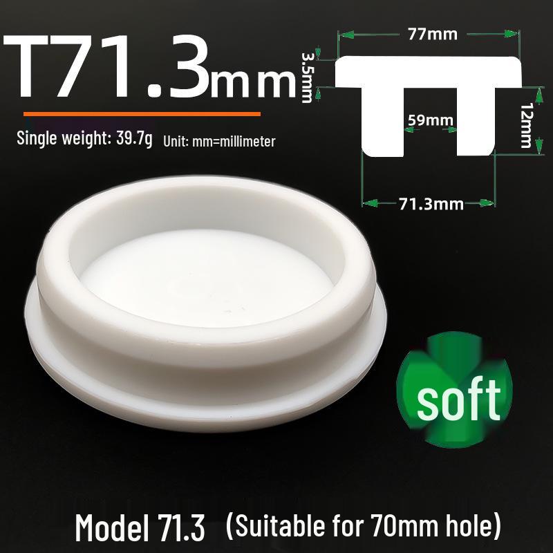 Silicone Rubber Drain Stopper for Washbasin, Mop Pool, and Children's Bathtub - Odor-Proof, Waterproof Stainless Steel Floor Plug.