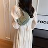 Popular bags women's summer simple new crescent moon hand carry women's bags underarm trendy fashion shoulder contrasting bag