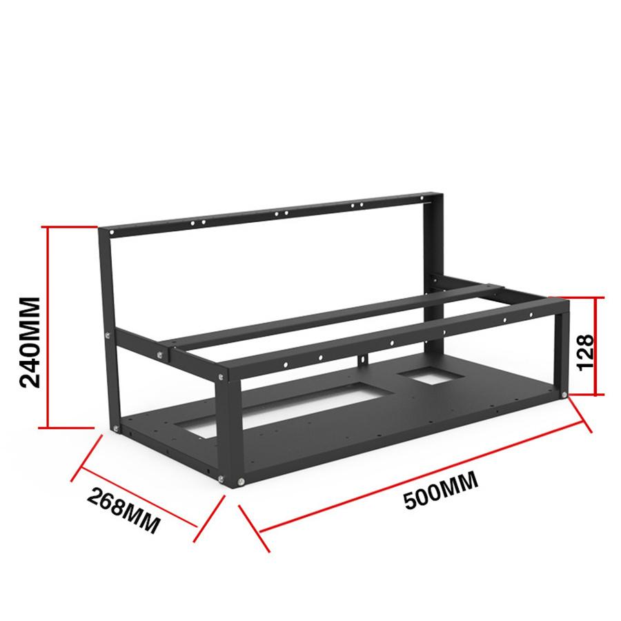 Open Air Frame Case for 6 or 8 GPU Graphics Video Cards Computer Accessories