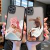 Pretty Girl Phone Case For iPhone X XR XS 11 12 13 14 15 Pro Max Mini 8 7 Plus SE2 Luxury Drawn Girl Hard Back Covers Fundas