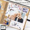 Bstorify Scrapbook Album 30 sheets, Thick 200gsm Kraft Paper, Photo Album Scrapbook, Memory Book - Ideal for Your Scrapbooking Albums Art