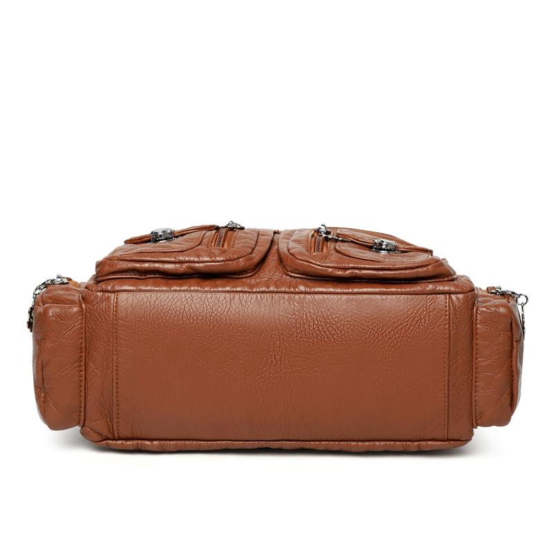 Γυναικεία Ρετρό Τσάντα Ώμου Crossbody Μεγάλης Χωρητικότητας PU Τσάντα Tote