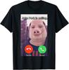 John Pork Is Calling Funny Answer Call Phone T-Shirt