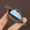 Owyhee Opal Handmade Copper Wire Wrap Pendant Gift Jewelry 2.35" P1D15