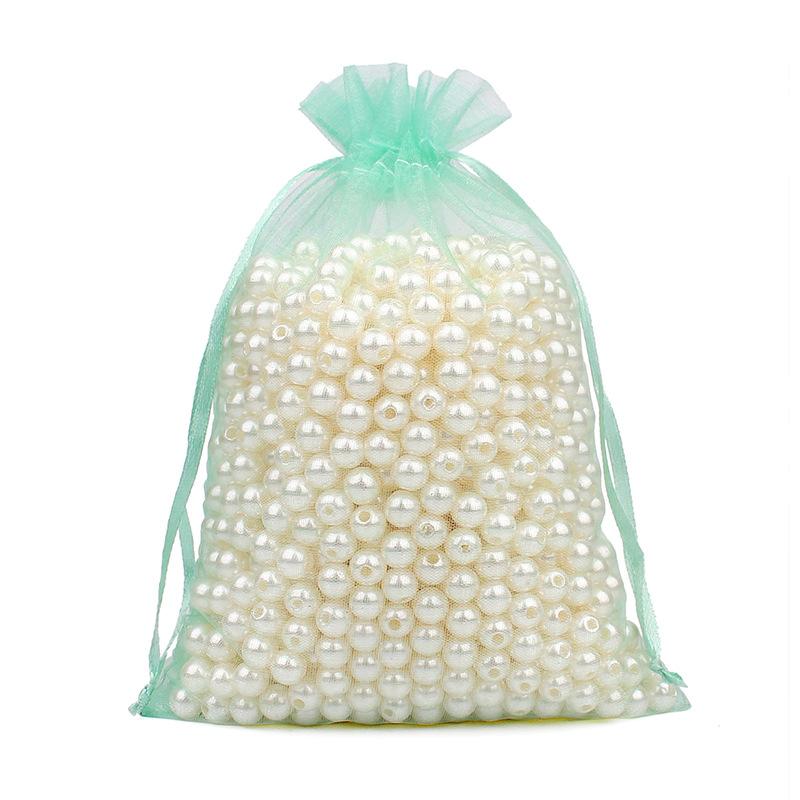 100pcs 13x18cm Drawstring Organza Bags Jewelry Packaging Bags Gifts Pouches Tulle Candy Bags Wedding Christmas Supplies