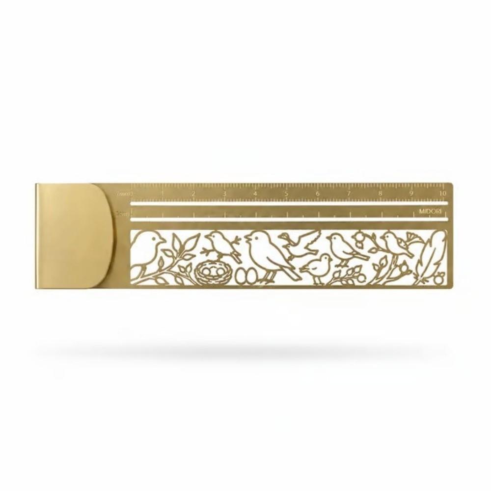 Brass Stencil Straight Ruler Cute Patterns Journal Decorative Ruler  Journal Scrapbook