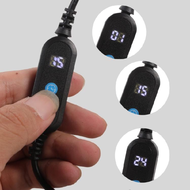 Auto Off USB Timer Connection Line With Digital Control 1-24H Setting For Work Lighting Cooling Fan 5V Devices