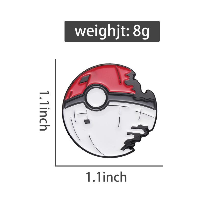 Poke Ball Enamel Pins Brooches for Women Cartoon Badge On Backpack Hat Decoration Accessories Anime Jewelry Fans Gift
