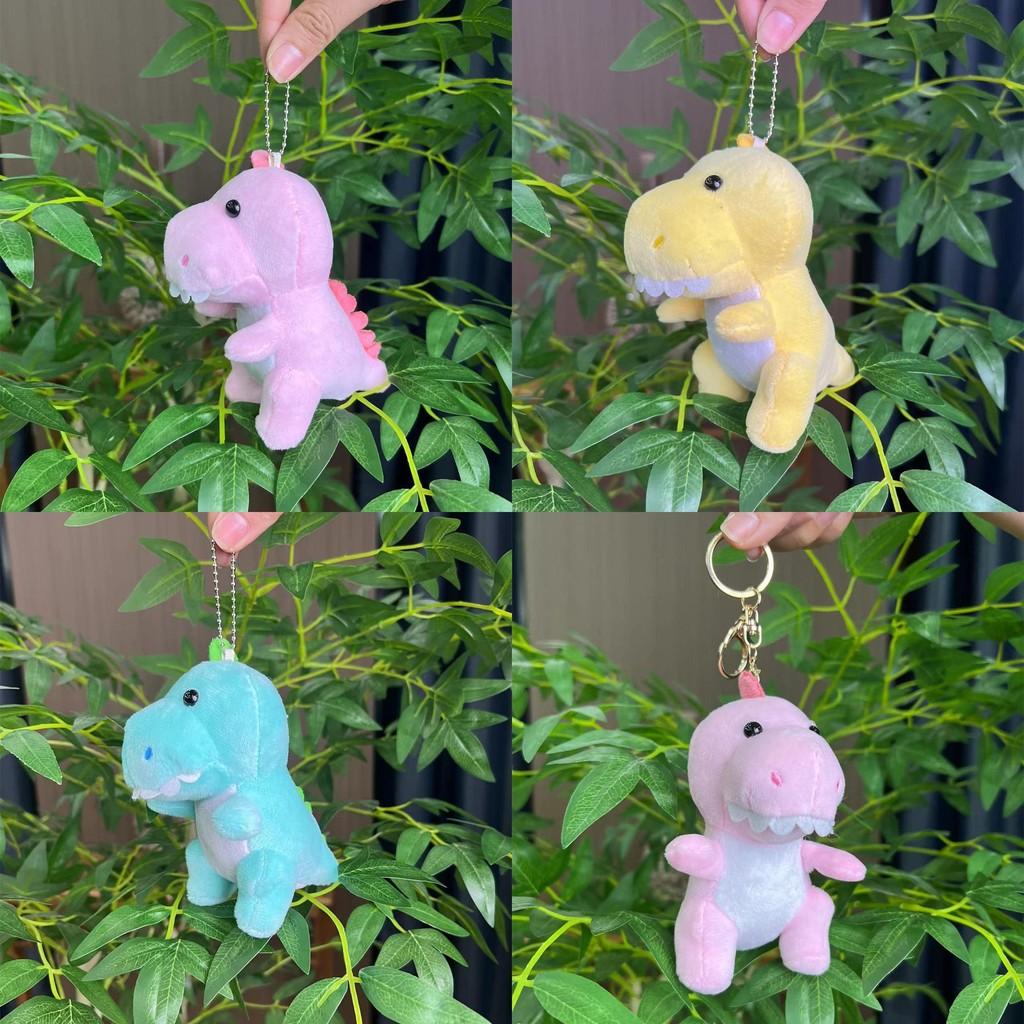 Fun Adorable And Dinosaur Plush Keychain Cute Cartoon Doll Perfect For Bags And Accessories