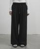 CHICKS Muir Double-Pleat Wide Pants Black