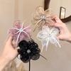 1/4pcs Bow Mesh Ribbon Flower HairClip for Women Versatile Rhinestone Shark Clip Girl Ponytail Clip Hair Accessories