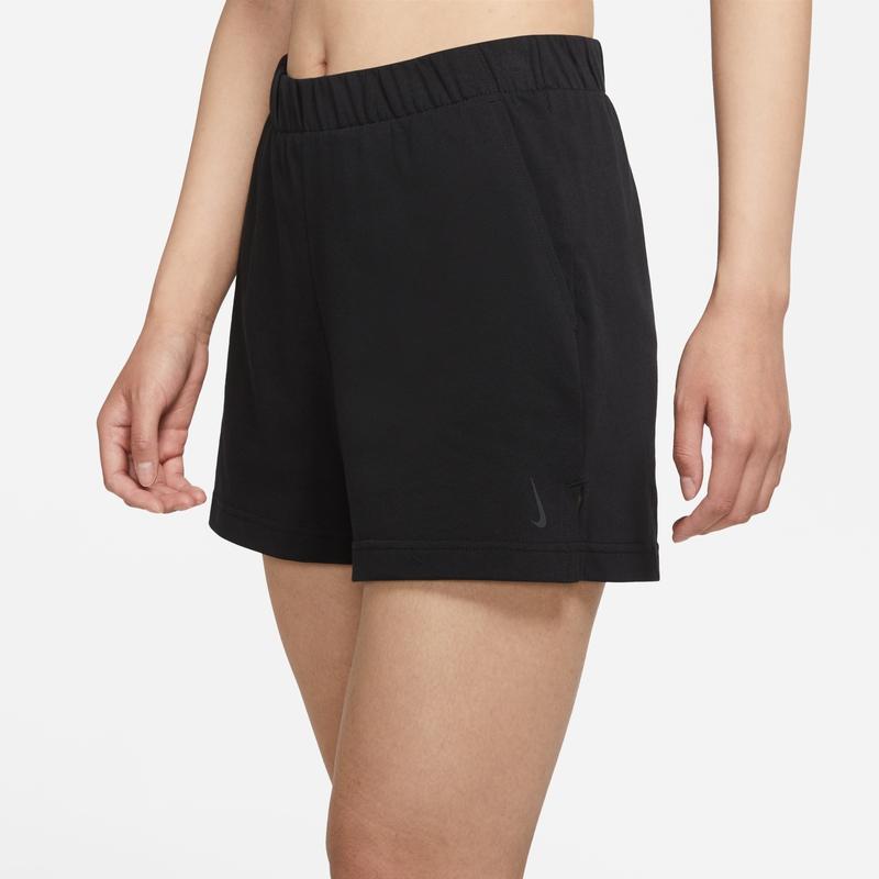 Nike Yoga Knit Training Shorts Women Bottoms Black DA1032-010