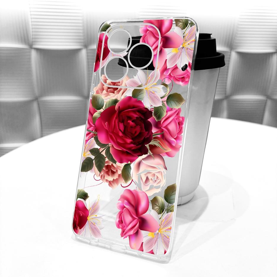 For Honor X8d 4G Case Cute Love Heart Painted Cover Soft Silicone Slim Phone Case For Honor X8d X 8d HonorX8d 4G Back Cover Bags