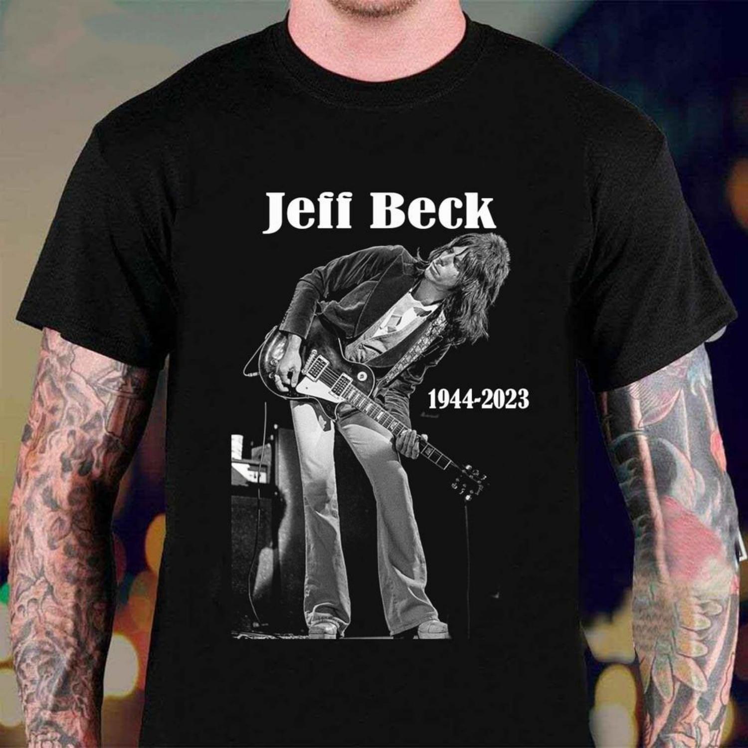 Новая базовая хлопковая черная футболка унисекс Jeff Beck Singer S-2345XL S чёрный